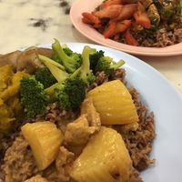 75 baht each for these dishes at Num Heng Vegetarian in Hat Yai