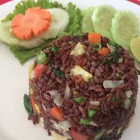 vegetable black rice at Five Star J Restaurant in Pattaya