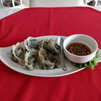 Gyoza shittake spinach - must try at Five Star J Restaurant in Pattaya