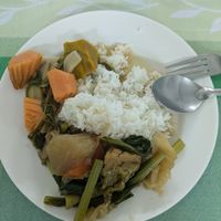 The food is neither hot or cold... at Hesan Vegetarian in Phuket