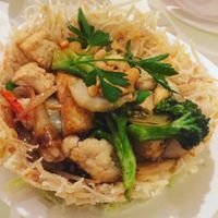 Crispy potato boat  at Utopia Vegan in Dickson