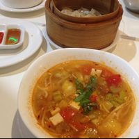 dumplings and soup at Utopia Vegan in Dickson