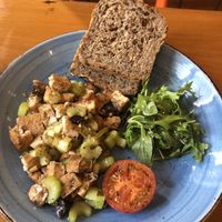 Scrambled tofu at Raw Power Cafe in Auckland