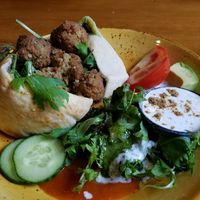 vegan pita pocket at Raw Power Cafe in Auckland