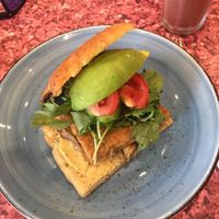  Tofu Burger  at Raw Power Cafe in Auckland