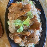 Plum soy meal at Welcome Chinese Vegetarian Cafe in Christchurch