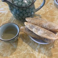 Red bean fried pastry  at Welcome Chinese Vegetarian Cafe in Christchurch