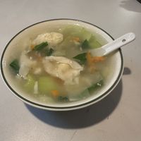 Vege dumpling soup  at Welcome Chinese Vegetarian Cafe in Christchurch