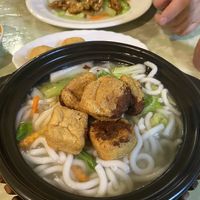 stuffed tofu udon noodle soup (not sure of official name on menu)   at Welcome Chinese Vegetarian Cafe in Christchurch