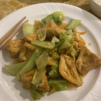 Tom yum tofu   at Welcome Chinese Vegetarian Cafe in Christchurch