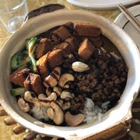 Coconut claypot at Welcome Chinese Vegetarian Cafe in Christchurch