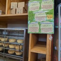 Hot pot-pies at Piko Wholefoods Co-operative in Christchurch