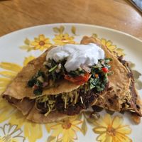 Vegan enchilada at Taste Nature in Dunedin