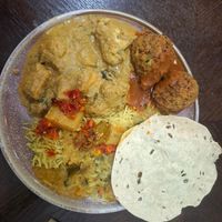 Numerous curry options at Govinda's - CBD in Brisbane