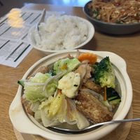Braised Beancurd & Vegan Chicken Hotpot with Coconut Rice  at Tian Ran in Mermaid Beach