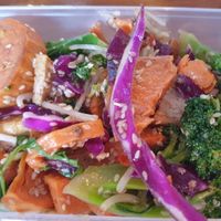 Vegan tofu veg salad at Cardamom Pod in Byron Bay