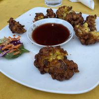 Veggies with a plum sauce at Wolf & Lamb Vegan in Nimbin