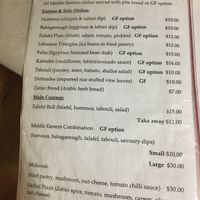 Menu page 2 at Wolf & Lamb Vegan in Nimbin