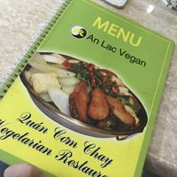 Menu may as well be vegan. Soy meat 😍 at An Lac Vegan in Cabramatta
