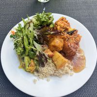 Buffet plate  at Govinda's in Darlinghurst