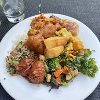 Buffet plate  at Govinda's in Darlinghurst