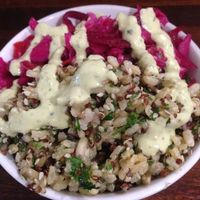 Two salads at Iku Wholefood Kitchen in Glebe