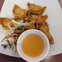 Fried wontons at Mother Chu's Vegetarian Kitchen in Sydney