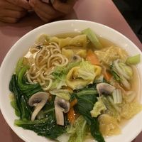Wanton noodle soup  at Mother Chu's Vegetarian Kitchen in Sydney