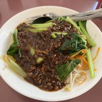 Minced tofu noodle dish (super good!)  at Mother Chu's Vegetarian Kitchen in Sydney