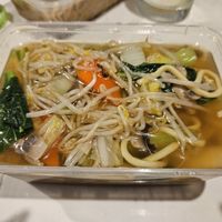 Wonton noodle soup (minus wonton as I this was left overs) at Mother Chu's Vegetarian Kitchen in Sydney