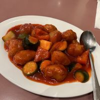 Sweet and sour gluten  at Mother Chu's Vegetarian Kitchen in Sydney