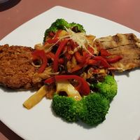 Crispy skin 'piglet' with mushrooms and bamboo shoots at Mother Chu's Vegetarian Kitchen in Sydney