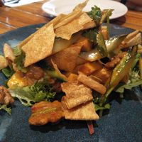 Tofu cucumber salad with gochujang  at Shakahari in Carlton
