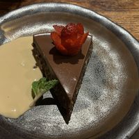 Chocolate “cheesecake"  at Shakahari in Carlton