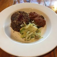 Quinoa and eggplant dish at Shakahari in Carlton