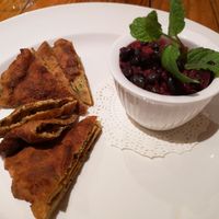 Teff flatbread at Shakahari in Carlton