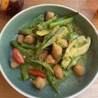 Hemp gnocchi salad at Vegie Bar in Fitzroy