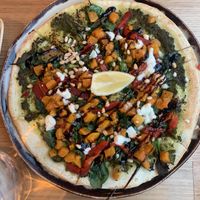 Pizza at Vegie Bar in Fitzroy