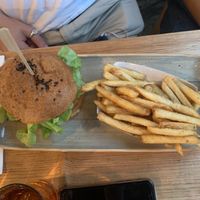 Burger at Vegie Bar in Fitzroy