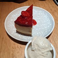 Strawberry Cheesecake at Vegie Bar in Fitzroy