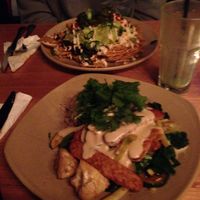 mostly greens and nachos - VEGAN! YUM!  at Vegie Bar in Fitzroy