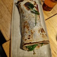 Peking duck wrap $18 at Vegie Bar in Fitzroy