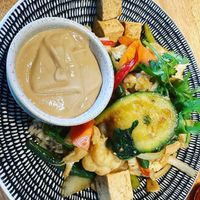 Traditional stir fry  at Vegie Bar in Fitzroy