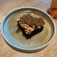 Chocolate brownie  at Vegie Bar in Fitzroy