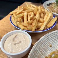 Fries with chipotle aioli  at Vegie Bar in Fitzroy