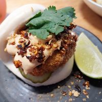 Chicken bao at Vegie Bar in Fitzroy