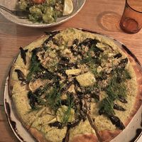 Mushroom artichoke pizza (GF) but personally I thought better on a non GF base  at Vegie Bar in Fitzroy