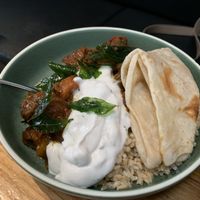 ‘Beef’ rendang. Really good    at Vegie Bar in Fitzroy