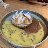 Lemon meringue tart. Pretty good as a vegan substitute!   at Vegie Bar in Fitzroy