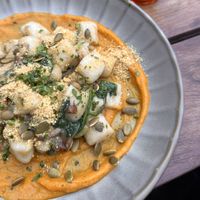 Autumn gnocchi with pumpkin purée  at Vegie Bar in Fitzroy